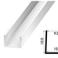 PVC U Channel Black & White Rigid Plastic TW Profile Edge Trim