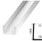 PVC U Channel Black & White Rigid Plastic TW Profile Edge Trim