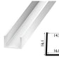 PVC U Channel Black & White Rigid Plastic TW Profile Edge Trim