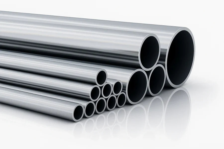 Round Tube Pipe Natural Aluminium 1 M / 39.37" Length