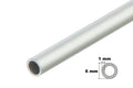 Round Tube Pipe Natural Aluminium 1 M / 39.37