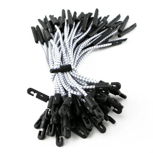 30cm Bungee Cord Ties – Heavy Duty Elastic Fasteners (Pack of 25)