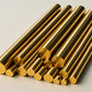 Solid Metal Milling Turning DIY Brass Round Bar Rod Various Diameters