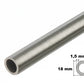 Stainless Steel Round Tube Pipe 304 Grade  – 1m / 39.37" Length