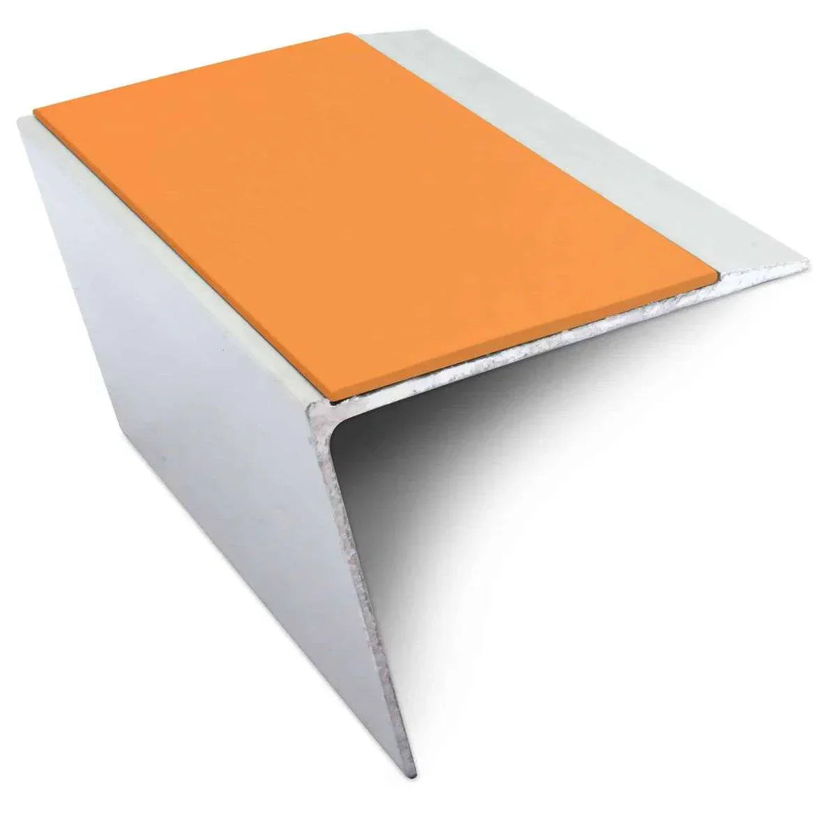NSL26 Aluminium DDA Compliant Stair Nosing 67 x 55mm with Anti-Slip PVC Insert