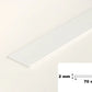 White PVC Plastic Bar Strip Roll Flat Architrave Trim Various Sizes