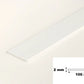 White PVC Plastic Bar Strip Roll Flat Architrave Trim Various Sizes