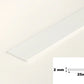 White PVC Plastic Bar Strip Roll Flat Architrave Trim Various Sizes