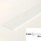White PVC Plastic Bar Strip Roll Flat Architrave Trim Various Sizes