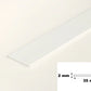 White PVC Plastic Bar Strip Roll Flat Architrave Trim Various Sizes