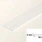 White PVC Plastic Bar Strip Roll Flat Architrave Trim Various Sizes