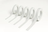 White PVC Plastic Bar Strip Roll Flat Architrave Trim Various Sizes
