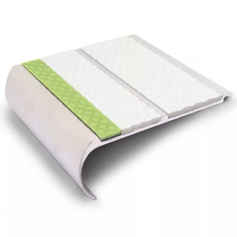 AHD13 91 x 35mm Aluminium Tredsafe Non Slip Stair Edge Protector