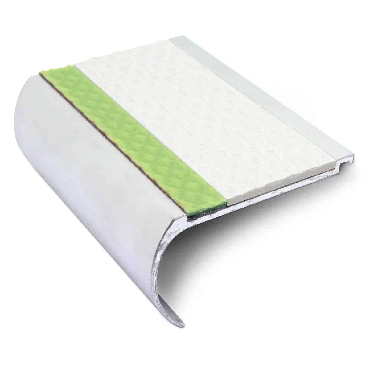 AHD07 70 x 40mm Aluminium Tredsafe Non Slip Stair Edge Trim