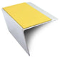 NSL26 Aluminium DDA Compliant Stair Nosing 67 x 55mm with Anti-Slip PVC Insert