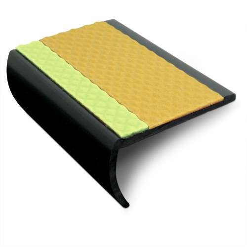 ASB 65 x 36mm Non Slip Tredsafe Aluminator Slimline PVC Stair Nosing