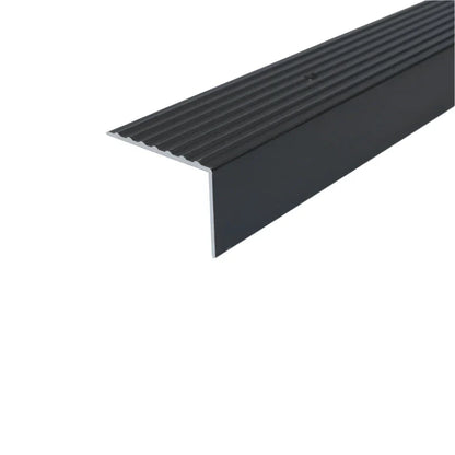 A32 65 x 42mm Anodised Aluminium Non Slip Ribbed Treads Stair Nosing Edge Trim