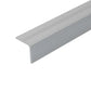 A40 25 x 25mm Anodised Aluminium Non Slip Ribbed Treads Stair Nosing Edge Trim