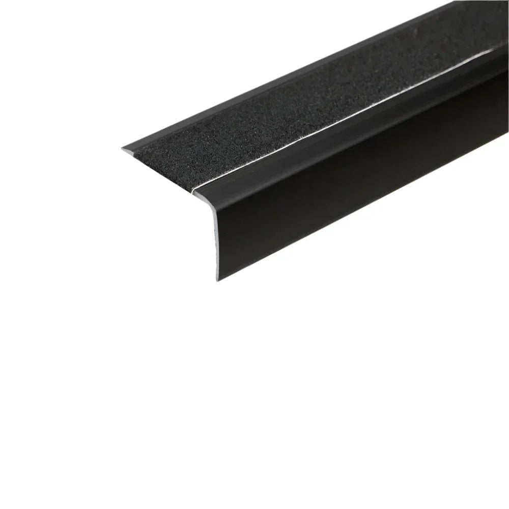 A44 41 x 26.6mm Anodised Aluminium Non Slip Stair Nosing Edge Trim With Tape