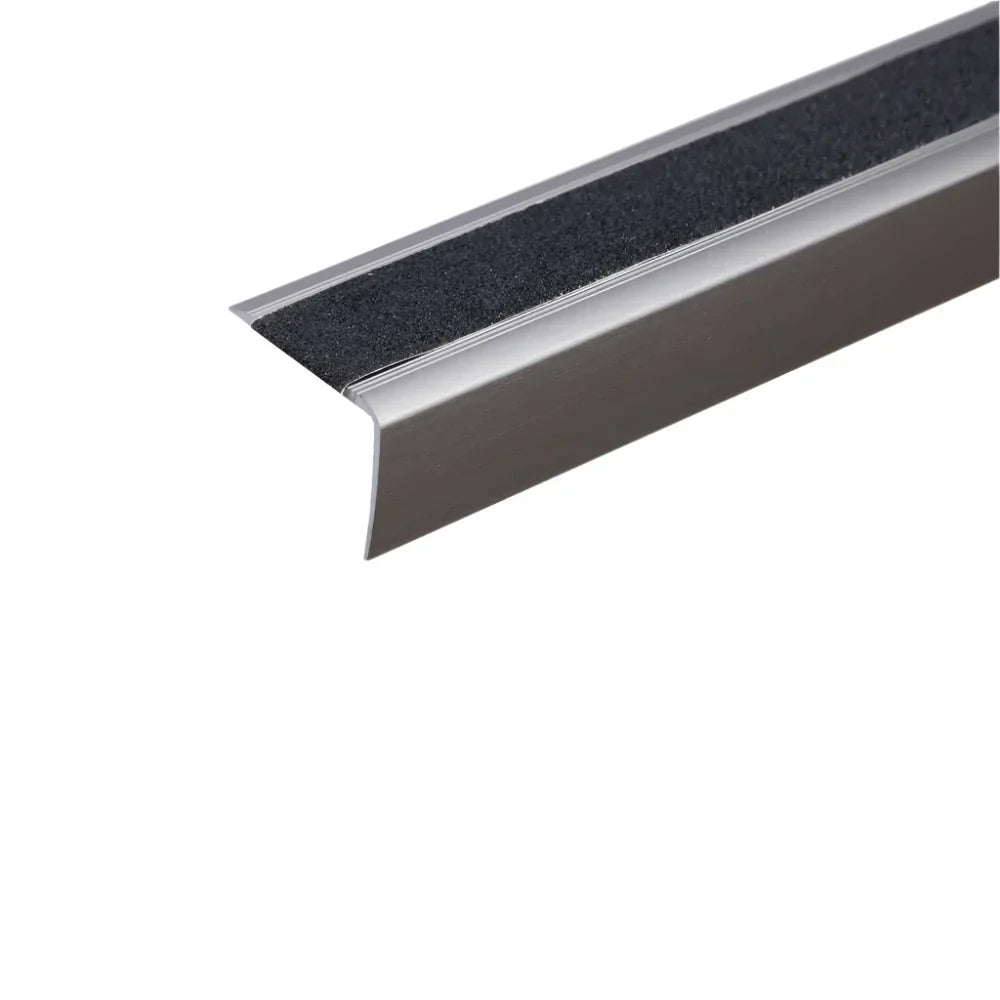 A44 41 x 26.6mm Anodised Aluminium Non Slip Stair Nosing Edge Trim With Tape