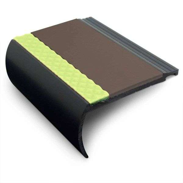 AHB 72x38mm Aluminator® Heavy Duty PVC Stair Nosing – Non-Slip Aluminium Edge