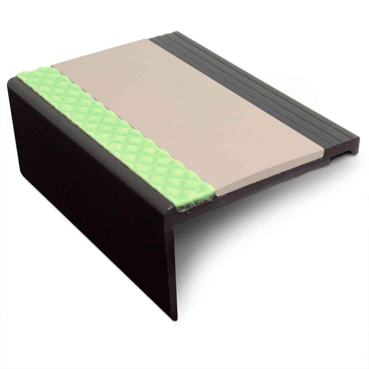 AHP 67.5x39mm Aluminator® Heavy Duty PVC Stair Nosing – Non-Slip Aluminium Edge