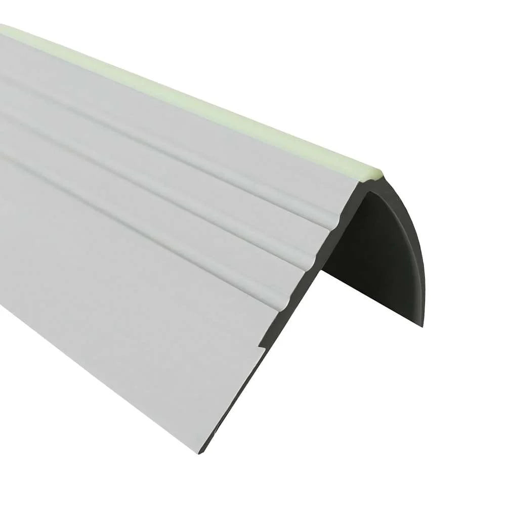 Flexible Luminescent Non-Slip PVC Stair Nosing 40x40mm 730-RDFL