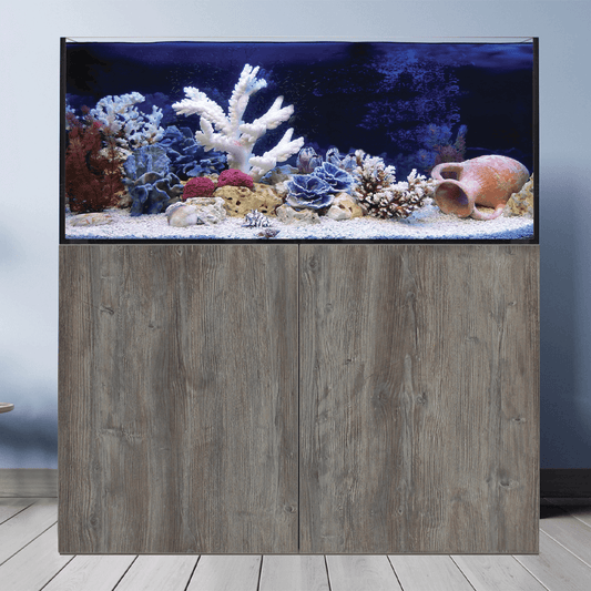 150cm Reef Aquarium System with Sump & Cabinet – 434L Extra-Deep Low-Iron Glass Tank
