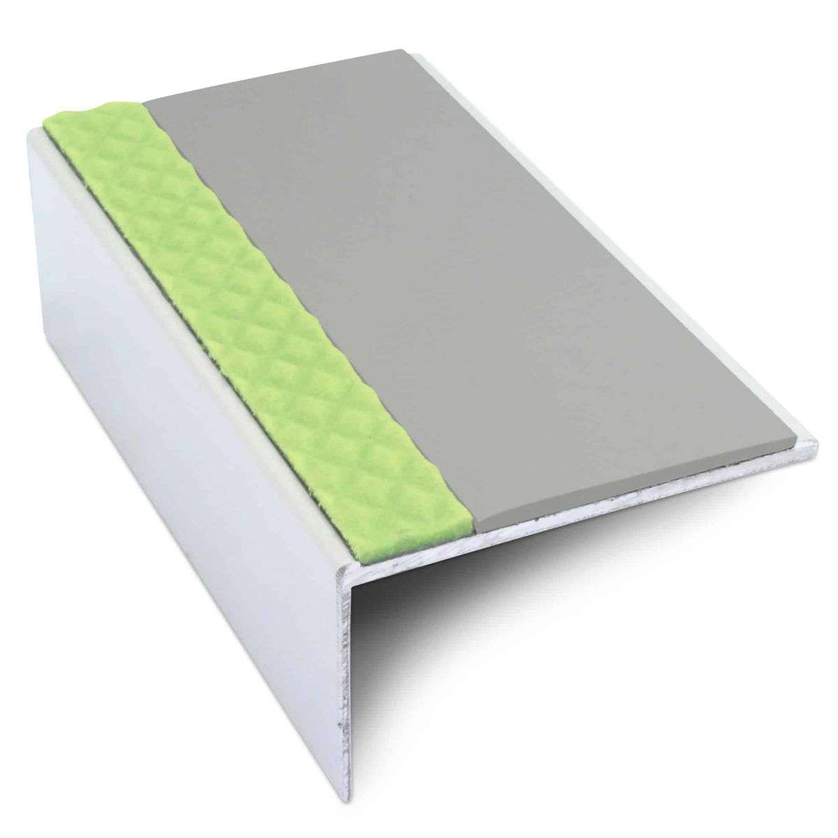 ASL01 56x32mm Aluminium Non Slip Stair Nosing Edge Trim With Pvc Insert