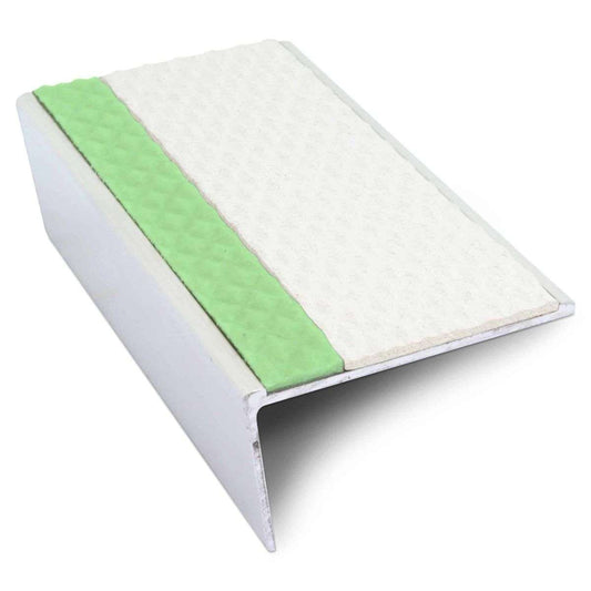 ASL01 Tredsafe 56x32mm Aluminium Non Slip Stair Nosing Edge Trim With Pvc Insert