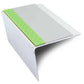 ASL26 67x55mm DDA Compliant Aluminium Non Slip Stair Nosing Edge Trim With Pvc Insert