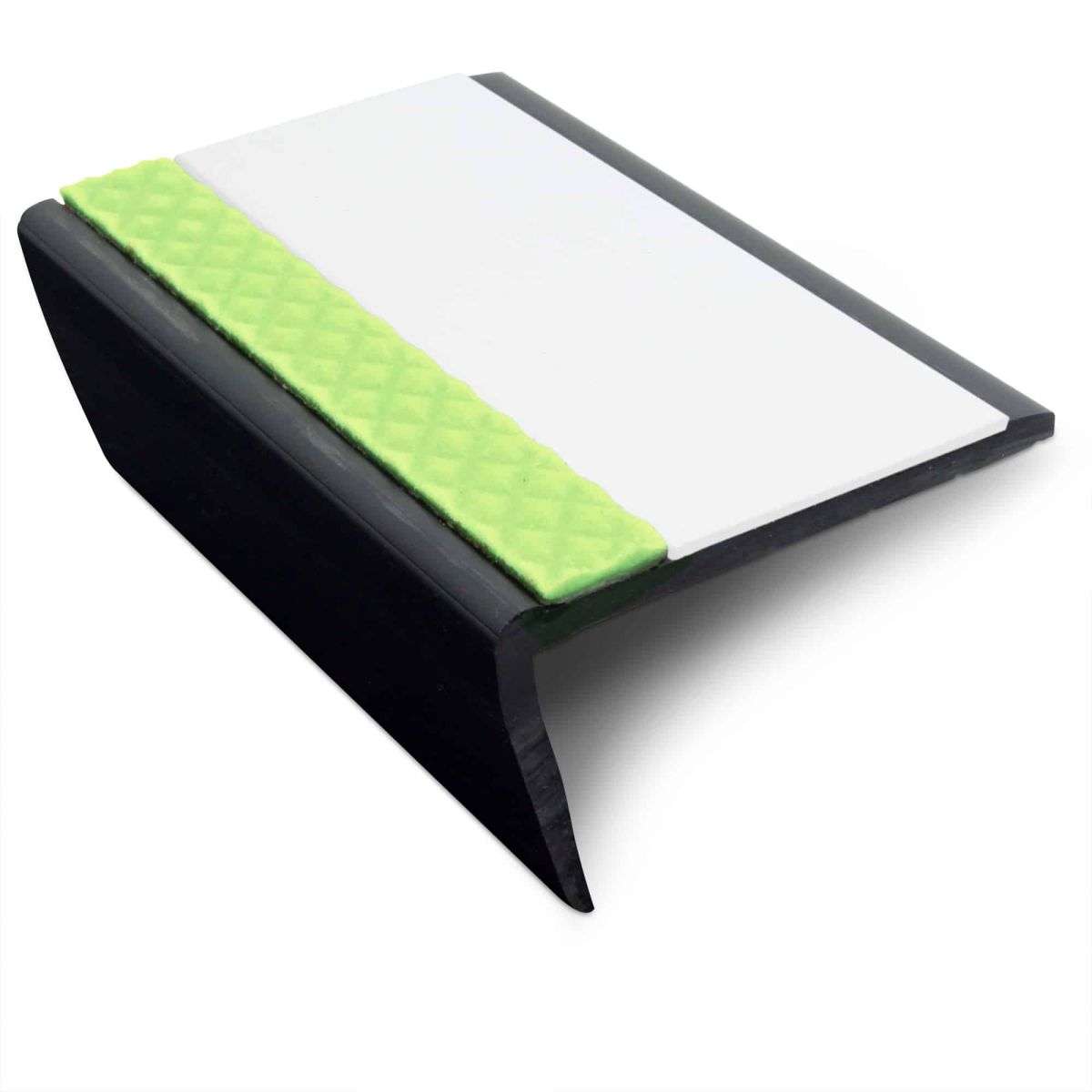 ASR 63x35mm Aluminator® Slimline PVC Stair Nosing – Non-Slip Aluminium Edge