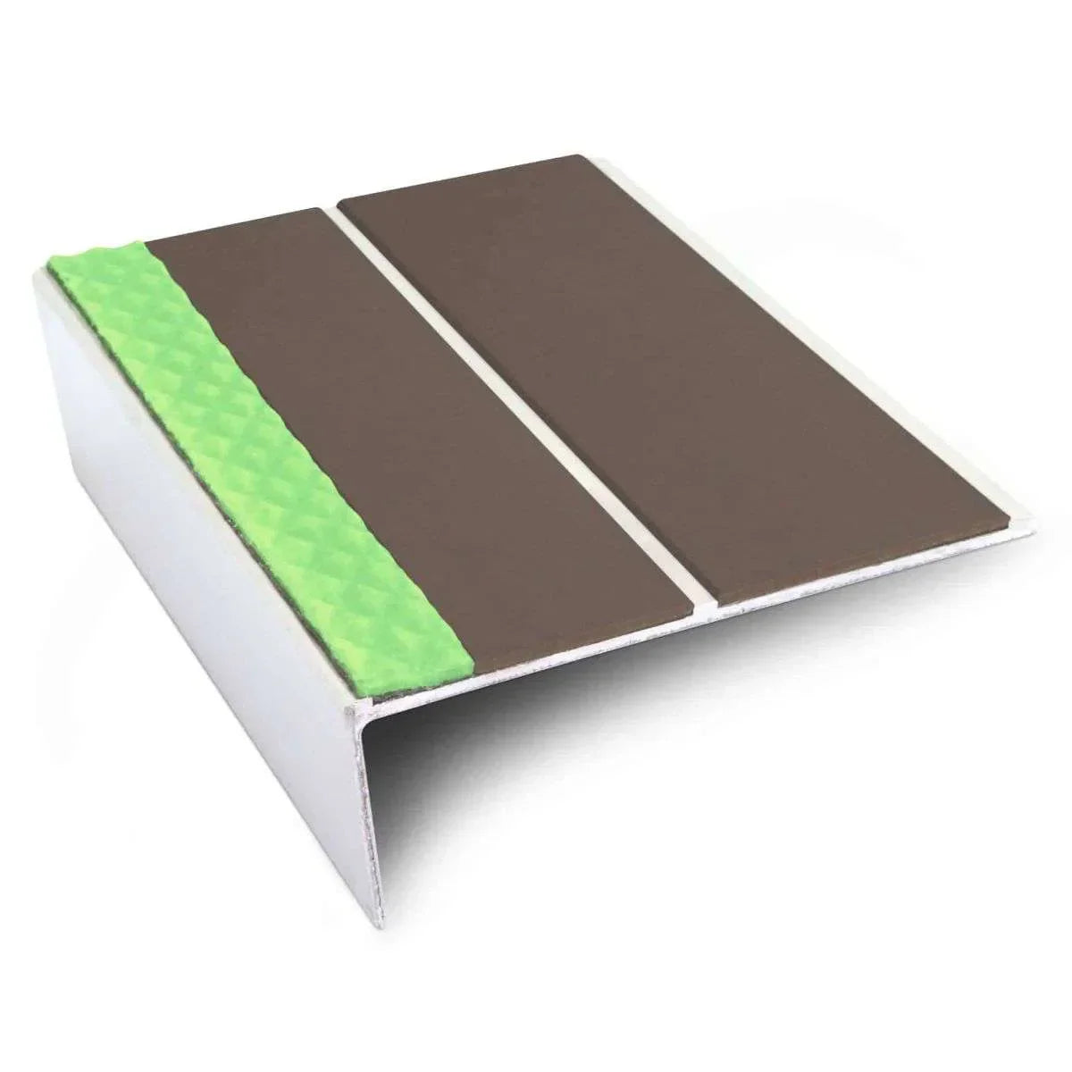 ASL10 85x32mm Aluminium Non Slip Stair Nosing Edge Trim With Pvc Insert