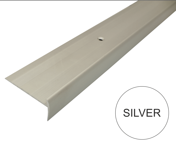 Silver metal strip with a circular label indicating 'SILVER' on a white background