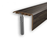 45x22mm Wood Effect PVC Stair Nosing – UPVC Edge Trim for Safe Step Protection