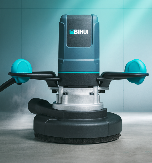 Bihui 1900W Concrete Grinder with 180mm Dual Row Diamond Disc