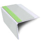 ASL27 75x58mm DDA Compliant Aluminium Non Slip Stair Nosing Edge Trim With Pvc Insert
