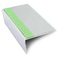 ASL02 57x32mm Aluminium Non Slip Stair Nosing Edge Trim With Pvc Insert