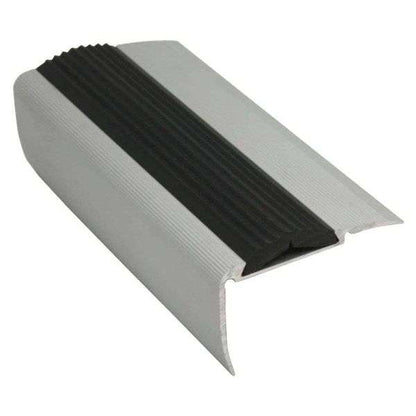 NRE05 – 54 x 30mm Non Slip Aluminium Stair Nosing With Rubber Insert 2.7m