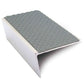 NSL02 57x32mm Aluminium Rakeback Stair Nosing with Anti-Slip PVC Insert
