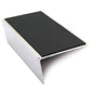 NSL02 57x32mm Aluminium Rakeback Stair Nosing with Anti-Slip PVC Insert