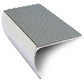 NSL03 Tredsafe 57 x 40mm Aluminium Non Slip Stair Nosing Bullnose Edge Trim With Pvc Insert