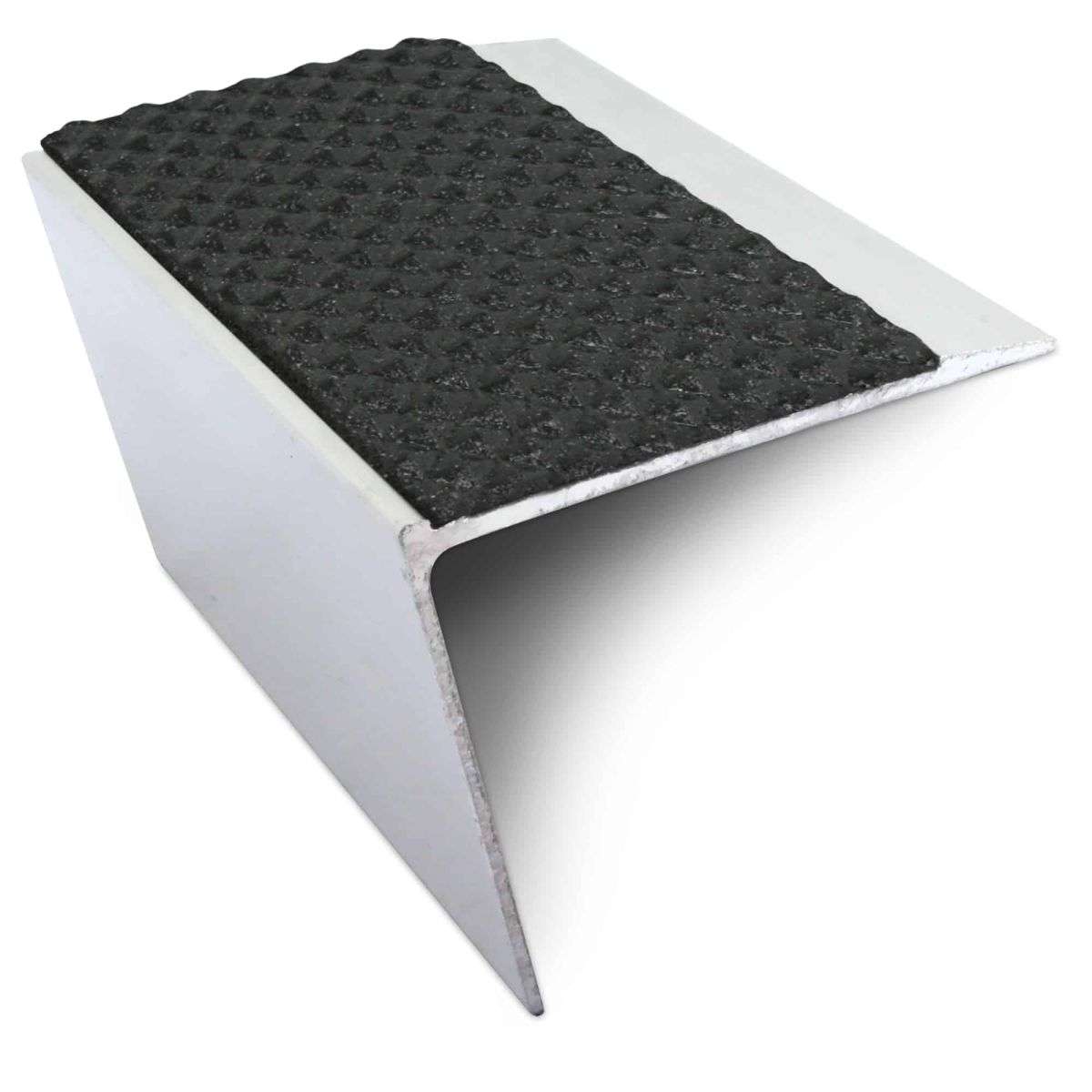NSL26 67x55mm Tredsafe Aluminium Stair Nosing with DDA-Compliant PVC Insert