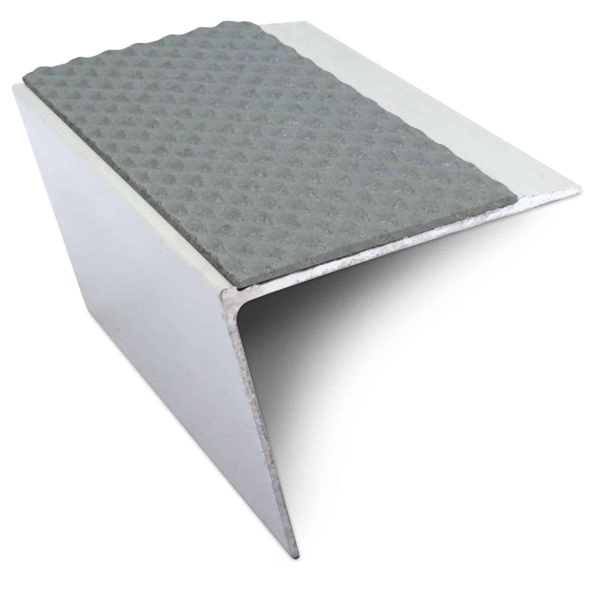 NSL26 67x55mm Tredsafe Aluminium Stair Nosing with DDA-Compliant PVC Insert