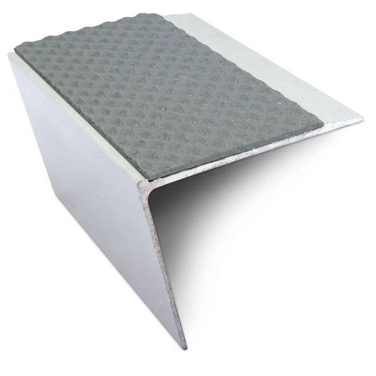 NSL26 67x55mm Tredsafe Aluminium Stair Nosing with DDA-Compliant PVC Insert