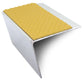 NSL26 67x55mm Tredsafe Aluminium Stair Nosing with DDA-Compliant PVC Insert