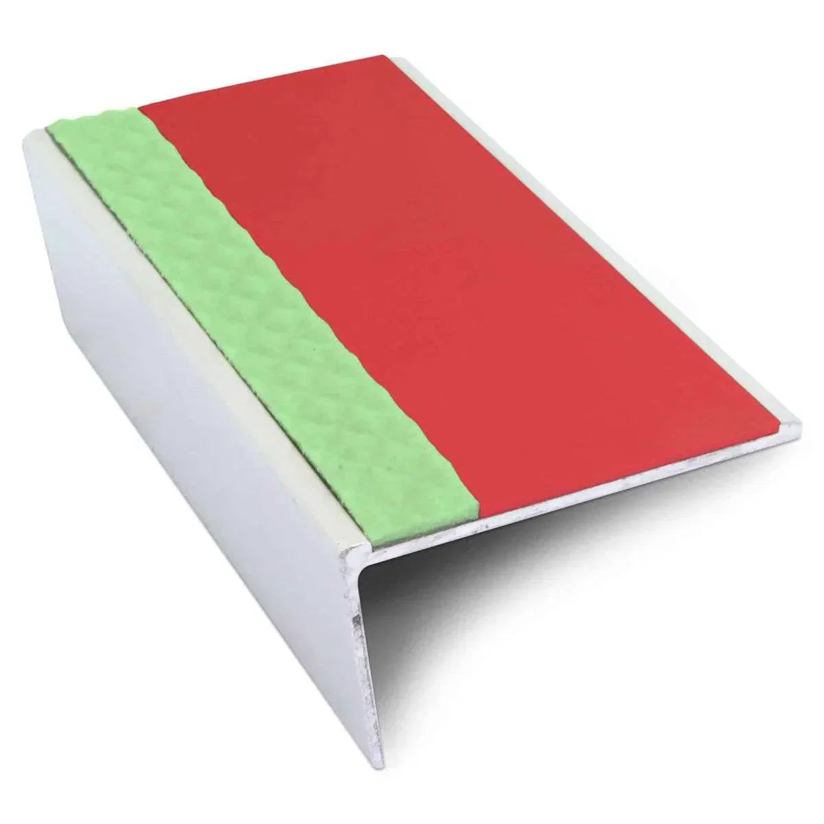 ASL02 57x32mm Aluminium Non Slip Stair Nosing Edge Trim With Pvc Insert