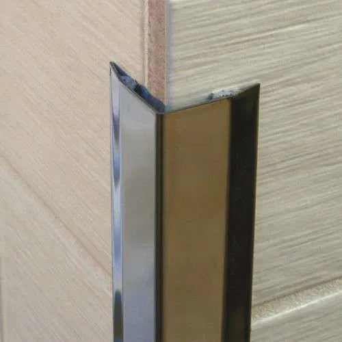 30x30mm Stainless Steel Corner Trim Protector with Bevelled Edges
