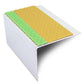 ASL21 67x55mm TredSafe DDA Compliant Aluminium Non Slip Stair Nosing Edge Trim With Pvc Insert